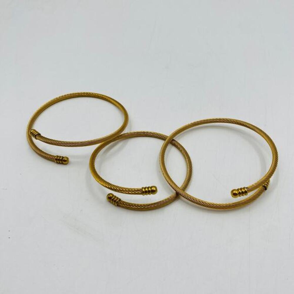Gold Rope‎ Style bracelet set - Picture 4 of 5